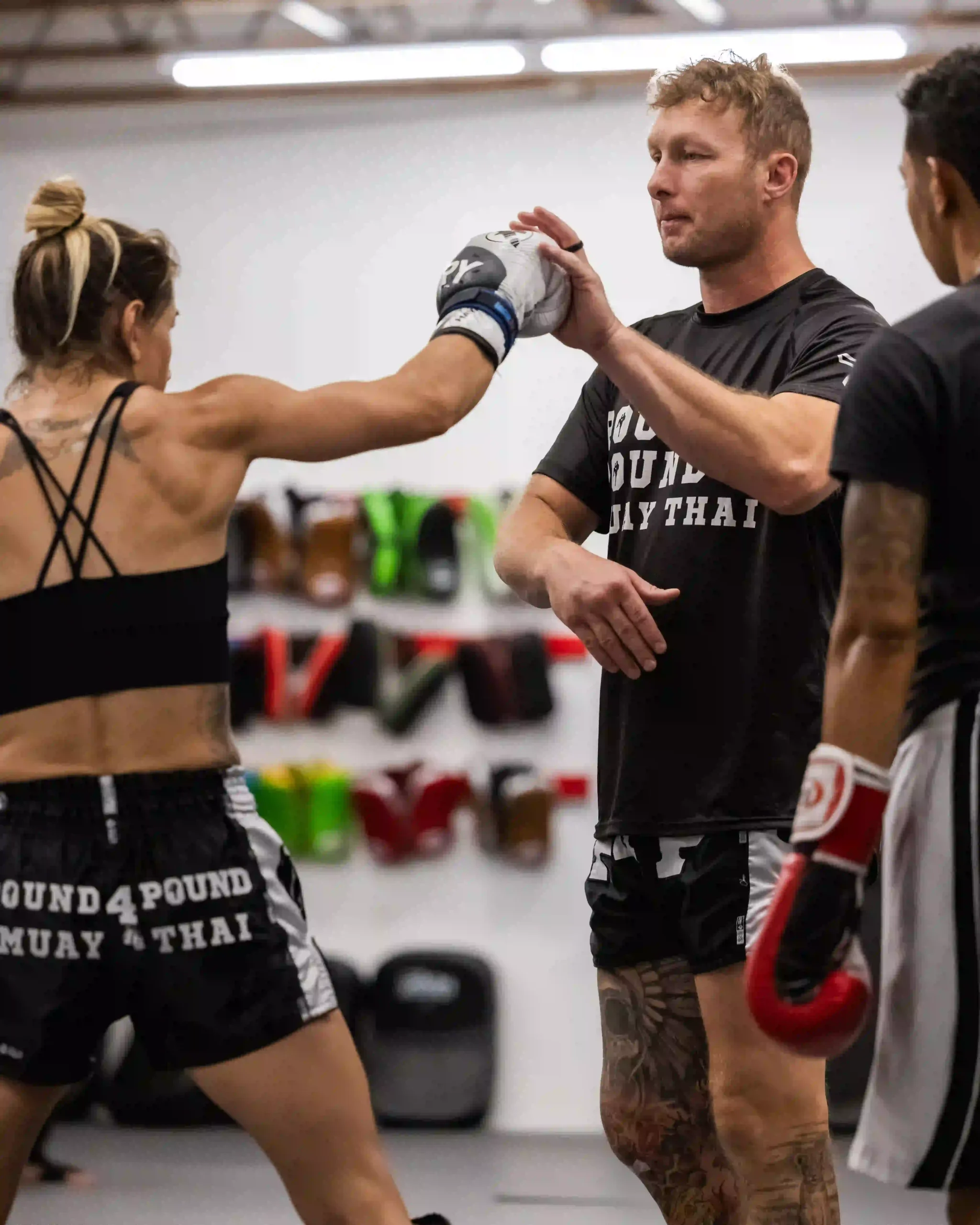 Competitive striking training at Pound 4 Pound
